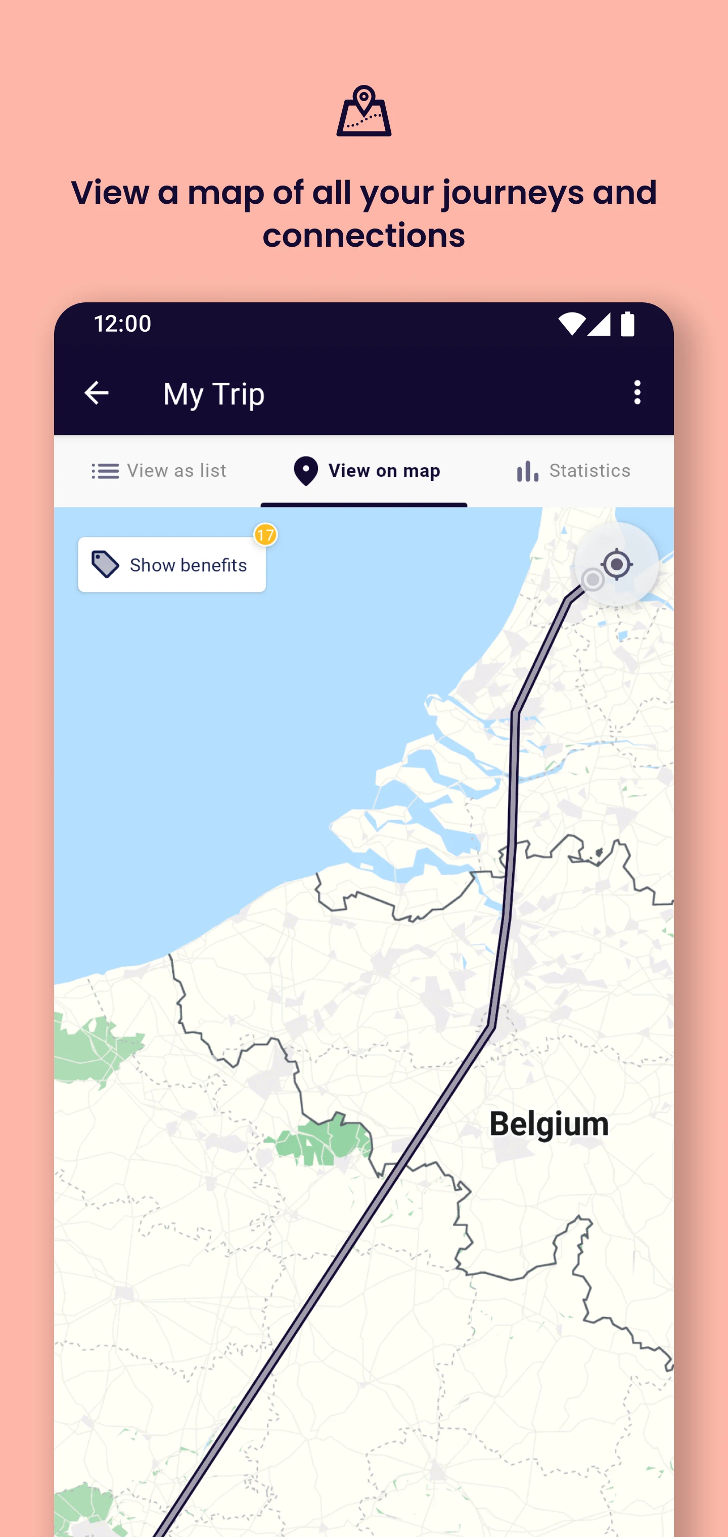 Interrail Rail Planner screenshot