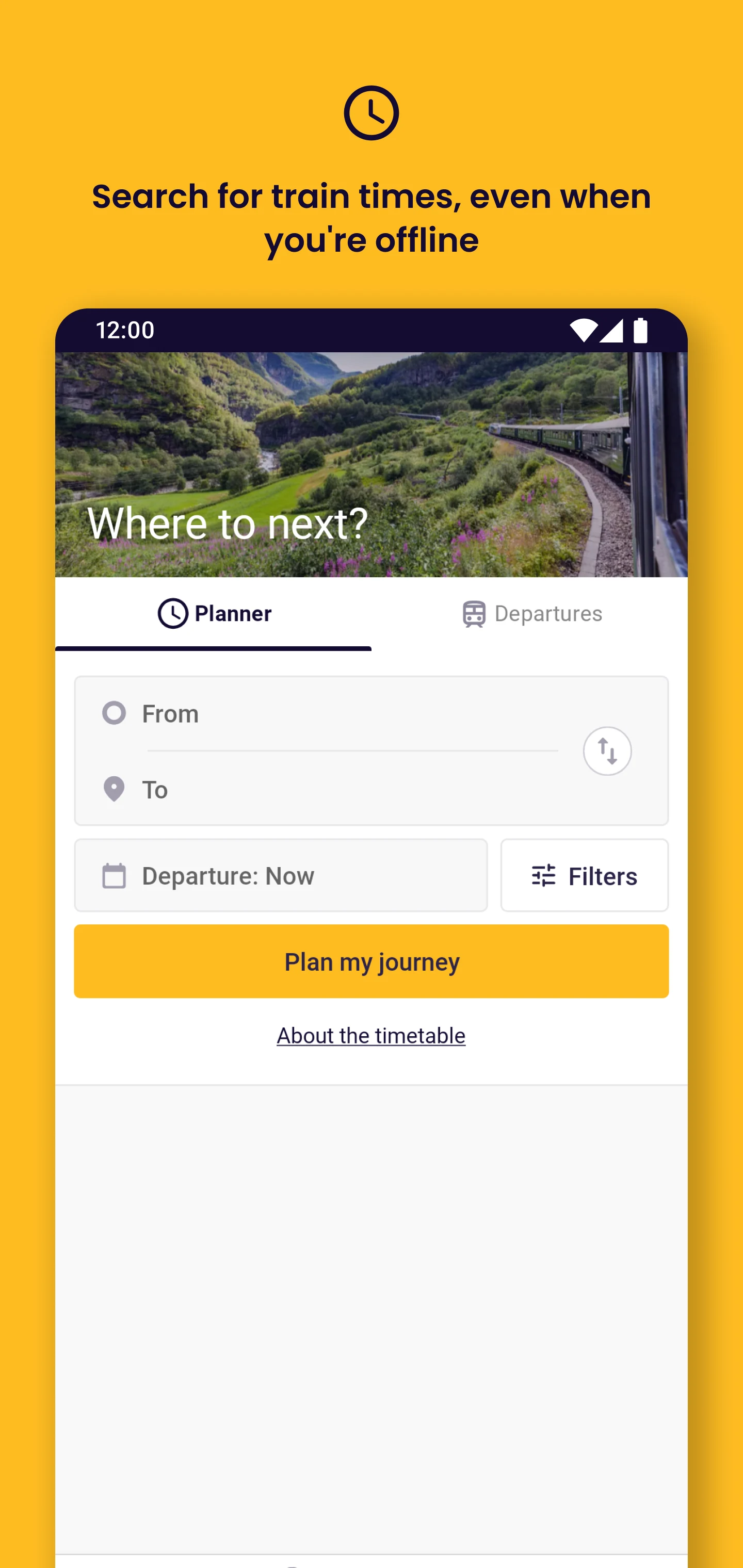 Interrail Rail Planner screenshot